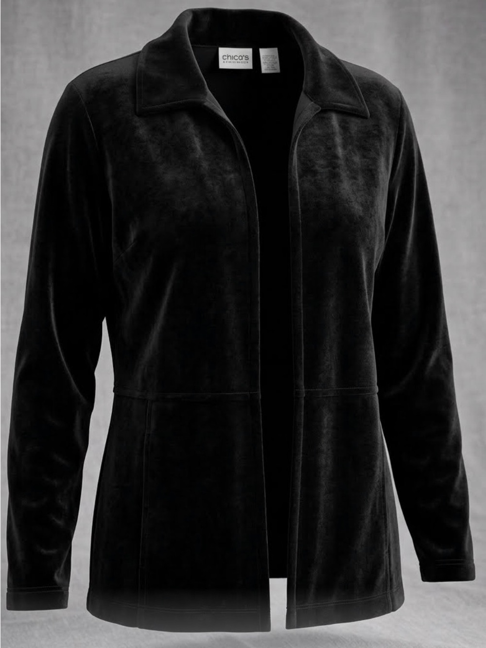 Chico's Black Travelers Knit Top with Label